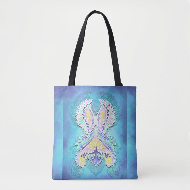Mystical Pastel Butterfly | Ethereal Boho Fantasy Tasche (Vorderseite)