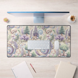 Mystical Pastel Woodland: Ein Cotcore Whirlpool Schreibtischunterlage