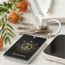 Mystical Peace Sign Individuelle Name