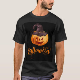 Mystical Pumpkin: Hexenhut und Halloween-Arm T-Shirt