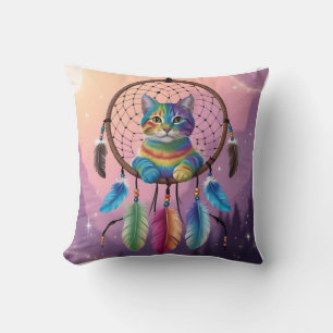 Mystical Rainbow Tabby Dream Kissen
