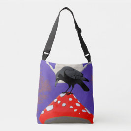 🖤 Mystical Raven Crossbody Bag Tragetaschen Mit Langen Trägern
