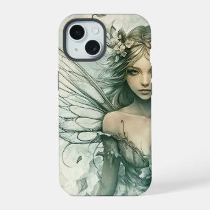 Mystical Sage Green Fairy iPhone 15 Hülle