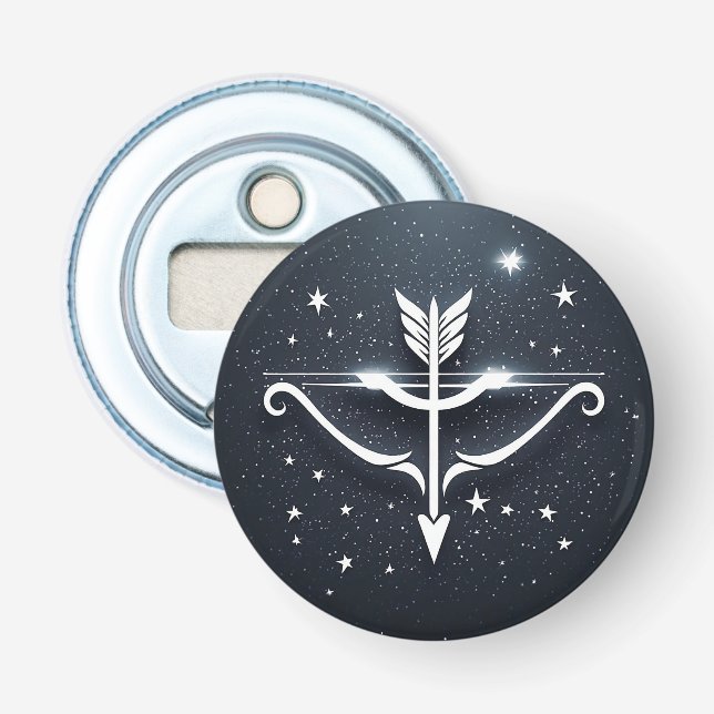 Mystical Sagittarius Zodiac-Symbol Flaschenöffner (Vorderseite)