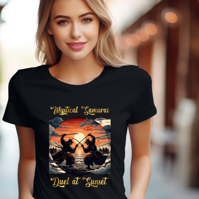 Mystical Samurai Duel in Sunset T - Shirt (Von Creator hochgeladen)