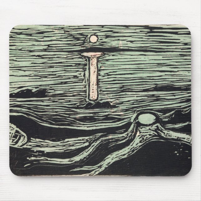 Mystical Shore (1897) von Edvard Munch Mousepad (Vorne)