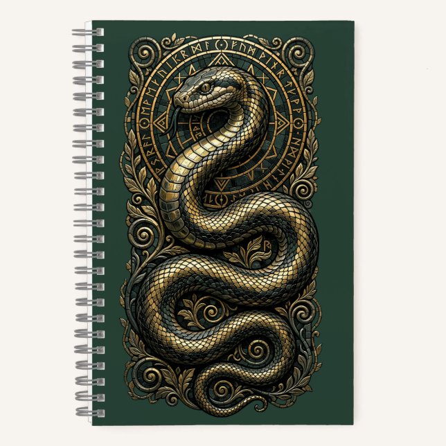 Mystical Snake Notizbuch (Vorderseite)