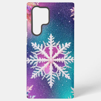 Mystical Snowflake and Cosmic Glow Phone Case Samsung Galaxy Hülle