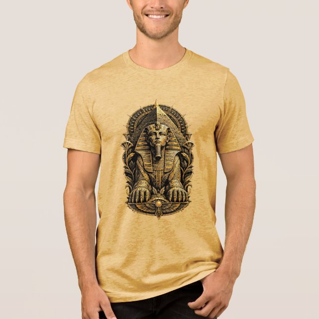 mystical sphinx Tri-Blend shirt (Vorderseite)