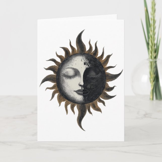 Mystical Sun Greetings Card Karte (Vorderseite)