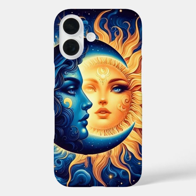 Mystical Sun und Moon Phone Case (Rückseite)
