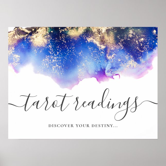 Mystical Tarot Readings Wedding Sign Poster (Vorne)