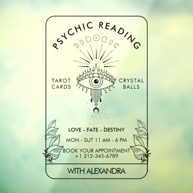 Mystical Third Eye Moon phasen holographische Fensteraufkleber (Blatt 3)