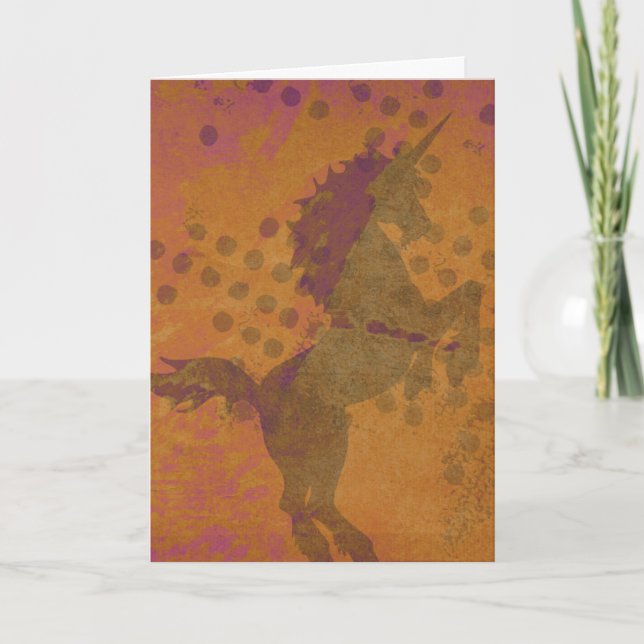 Mystical Unicorn Card Karte (Vorderseite)