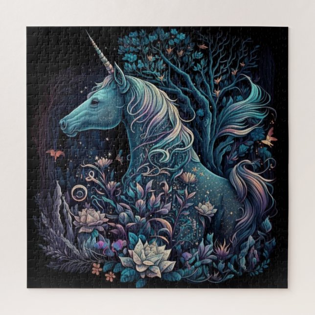 Mystical Unicorn - Fantasy Forest (Vertikal)