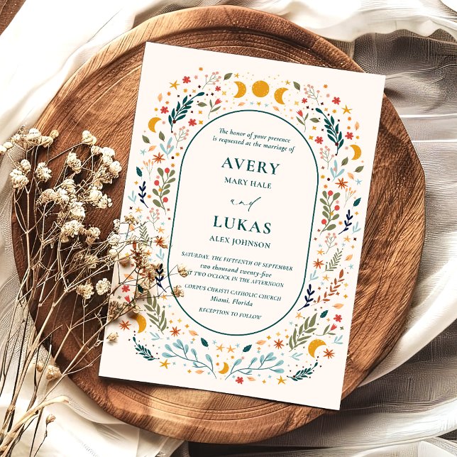 Mystical Vintage Wedding Einladung (Von Creator hochgeladen)