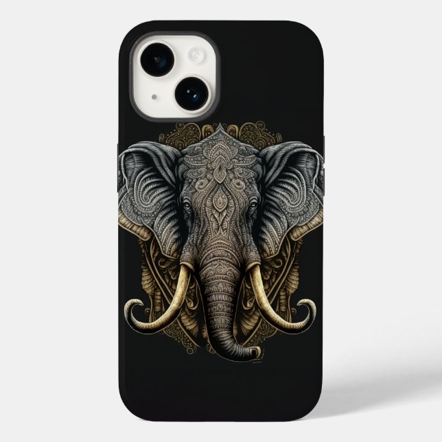 Mystical Watercolor Elephant Phone Case (Rückseite)