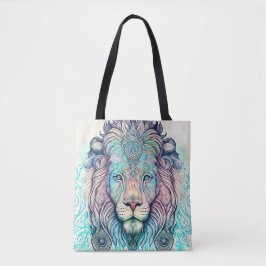 Mystical Watercolor Lion Tote Bag Tasche