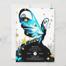 Mystical Whimsical Butterfly zum Geburtstag