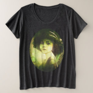 Mystical Willow Tree Fairy Fantasy Art Große Größe T-Shirt