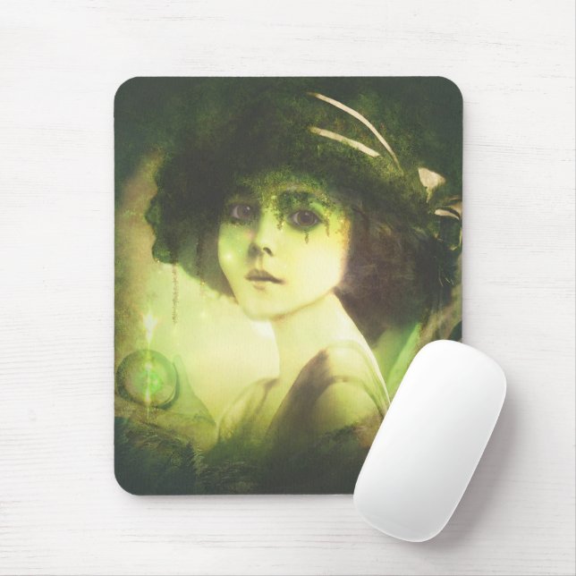Mystical Willow Tree Fairy Fantasy Art Mousepad (Mit Mouse)
