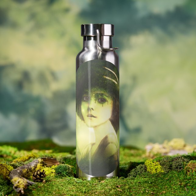 Mystical Willow Tree Fairy Fantasy Art Trinkflasche (Außenbereich)