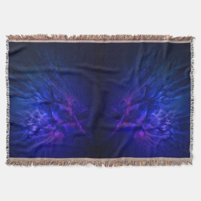 Mystical Wings with Deep Blue Feathers Decke (Vorderseite)