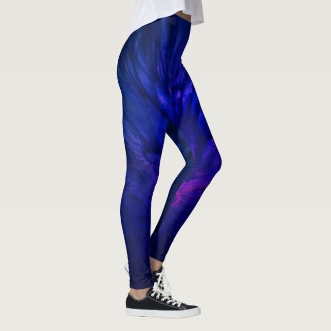 Mystical Wings with Deep Blue Feathers Leggings (Rechts)