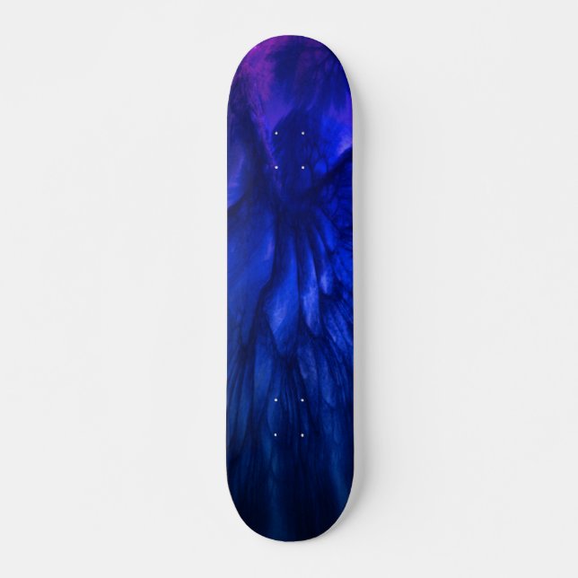 Mystical Wings with Deep Blue Feathers Skateboard (Vorne)