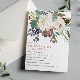 Mystical Winter | Bridesmaids Luncheon Wedding Einladung