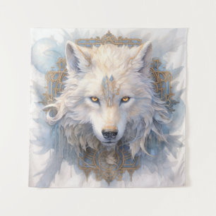 Mystical Wolf Tapestry Wandteppich