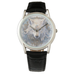 Mystical Wolf Watch Armbanduhr