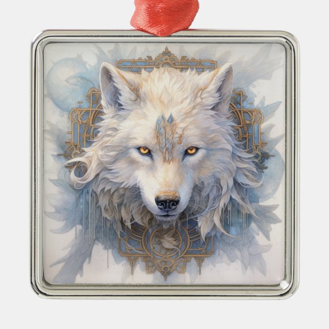 Mystical Wolf Weihnachtsschmuck (Vorne)