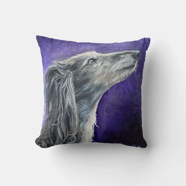 Mystical Wolfhound Pillow Kissen (Vorderseite)