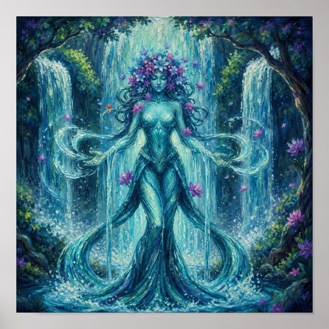 MysticWaterFallHexe Poster (Vorne)