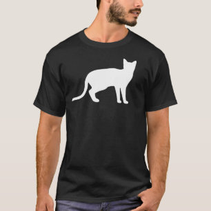 Mystik der Feline: Eine elegante weiße Katze T-Shirt