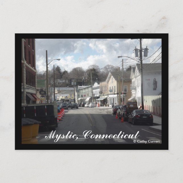 Mystik, Postkarte Connecticut (Vorderseite)