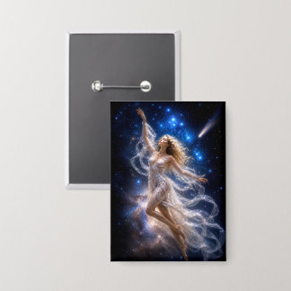 Mystik Woman Anstecker – Galaktisch schön Button