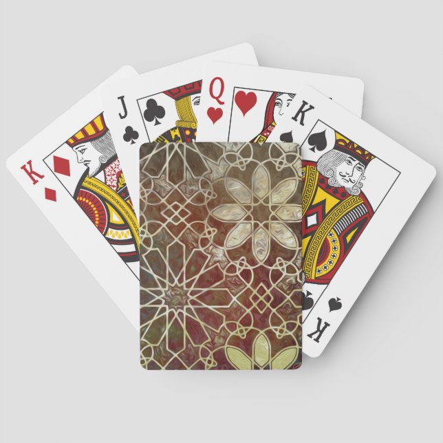 Mystiker deckt II mit Ziegeln Spielkarten (Rückseite)
