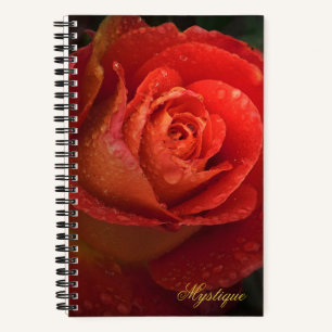 Mystique Dark Botanical Rote Orangenrose Journal Notizbuch