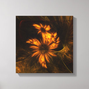 Mystique Garden Abstrakt Art Schwarz/Weiß Leinwanddruck