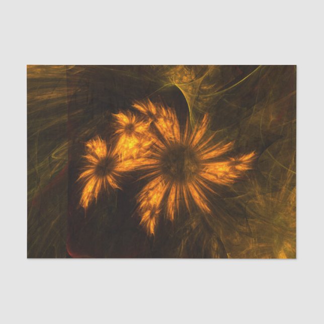 Mystique Garden Abstrakt Art Seidenpapier (Vorderseite)