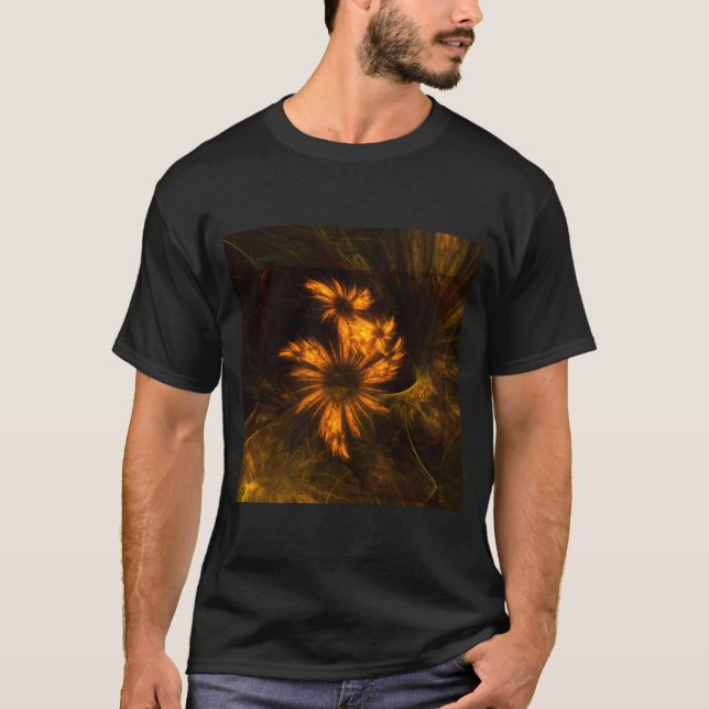 Mystique Garden Abstrakt Art T-Shirt (Vorderseite)