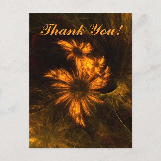 Mystique Garden Vielen Dank Postcard Postkarte (Vorderseite)