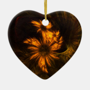 Mystique Jardin Art Abstrait Ornement de coeur
