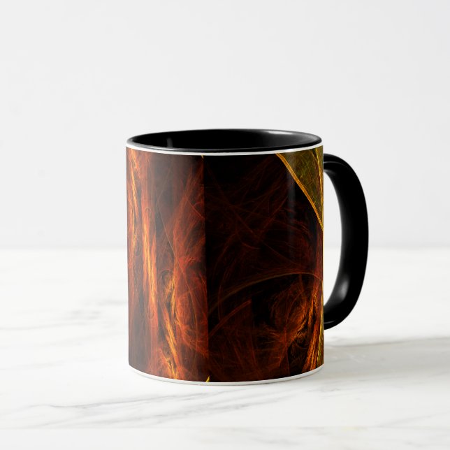 Mystique Jungle Abstraite Mug de café (Devant droit)