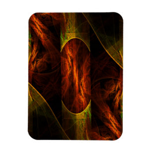 Mystique Jungle Abstrakt Art Premium Magnet