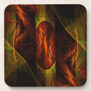 Mystique Jungle Art Abstrait Cork Dessous de verre