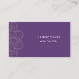 Mystique Lila Yoga Reiki Spirituelle Energie Heile Visitenkarte