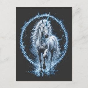 Mystisch Einhorn Galaxy Spiral T-Shirt - Magisch F Postkarte